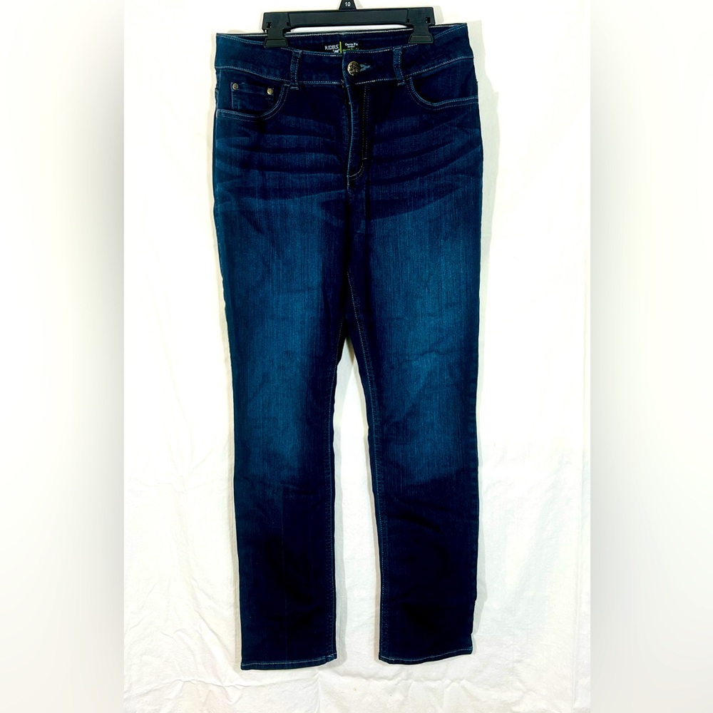 Riders Lee women jeans curvy fit mid rise skinny size 10M blue